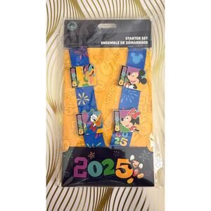 NEW Disney Parks 2025 Mickey and Friends Pin Starter Set